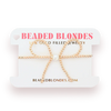 Beaded Blondes - Bracelet - Bow - Gold - Findlay Rowe Designs