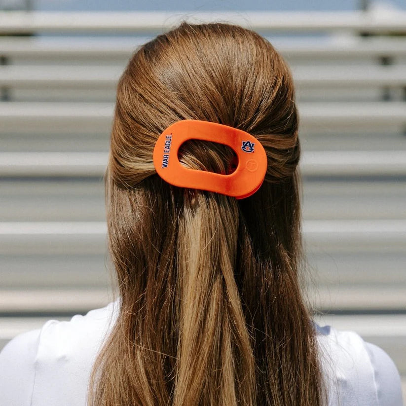 Teleties - War Eagle! Medium Flat Round Hair Clip