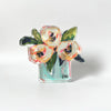 Lauren Dunn - Pink and White Peonies Bloom Block - Bitty - Findlay Rowe Designs