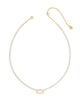 Kendra Scott - Necklace - Elisa Tennis Necklace - Gold Ivory Mother Of Pearl