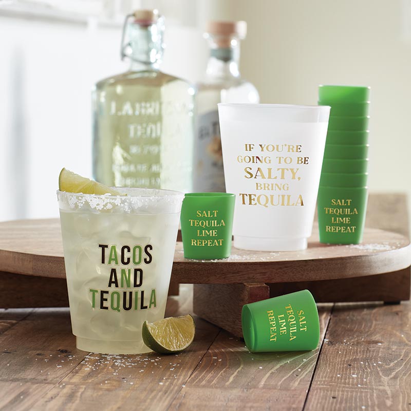 Gold Foil Frost Shot Cup - Tequila