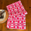 Ramsay Gourd Home - Table Runner - Pagoda - Crimson - Findlay Rowe Designs
