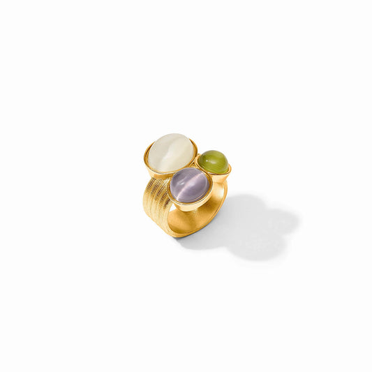 Julie Vos - Ring - Cobblestone Statement - Multi-Stone Cat's Eye - Size 7 or Size 8 - Findlay Rowe Designs