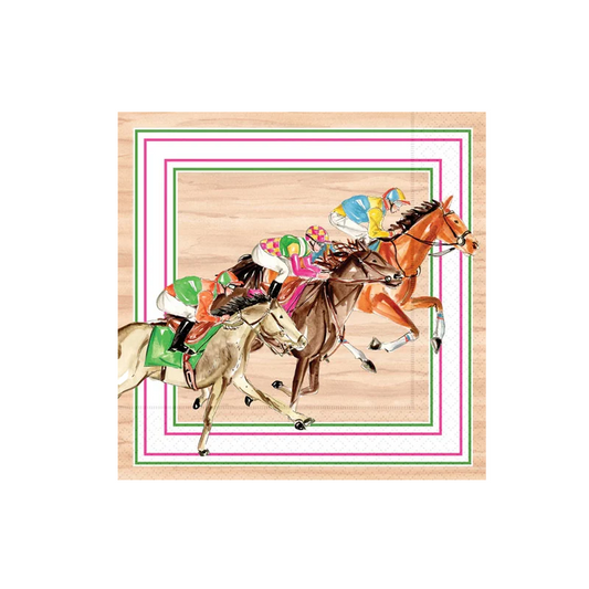 Cocktail Napkin - Derby Rider - Findlay Rowe Designs