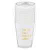 Party Cups - Frosted - Favorite Guest - Gold Foil - Findlay Rowe Designs