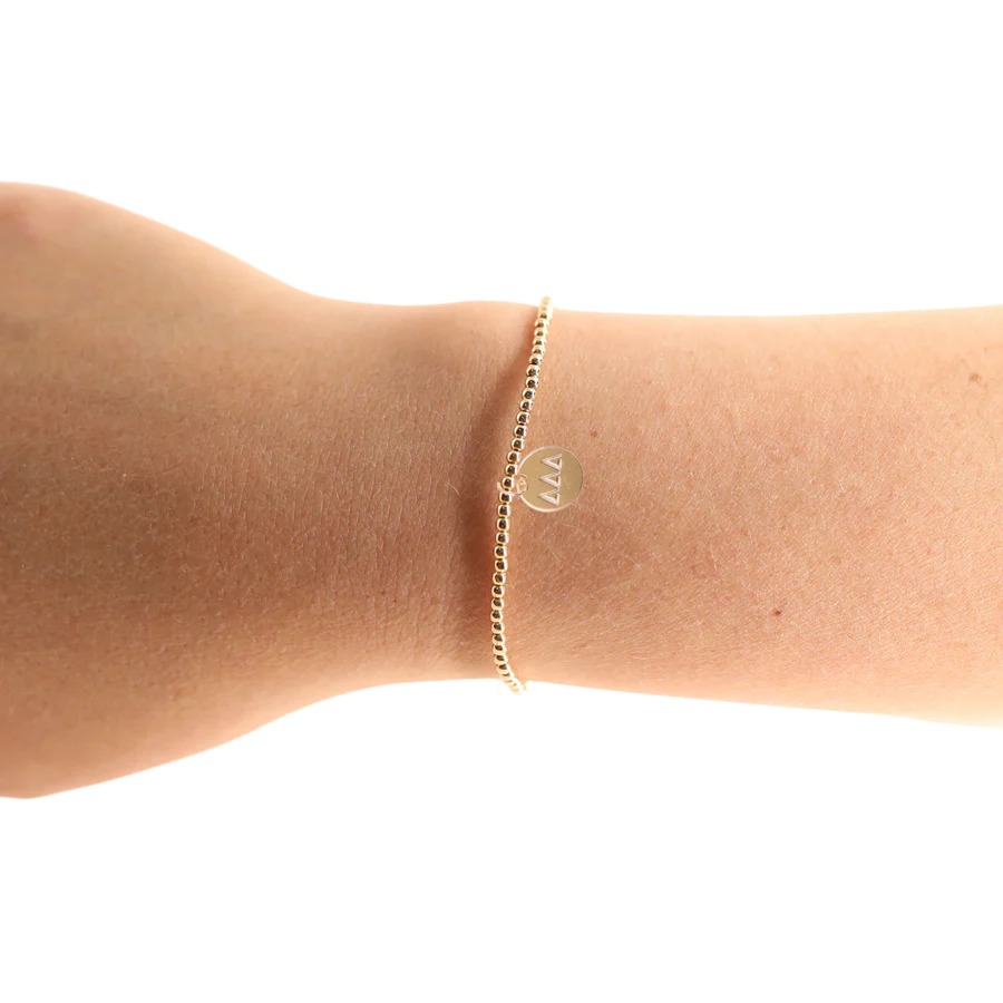 Beaded Blondes - Bracelet - Gold - Sorority Charm - Findlay Rowe Designs
