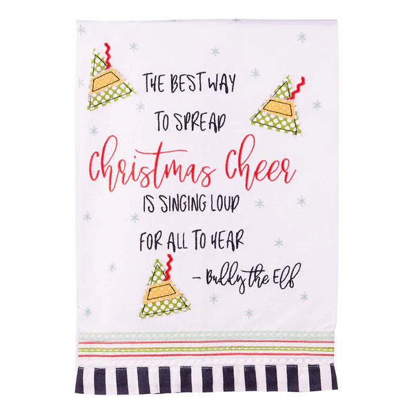 Christmas Tea Towel - Elf - Christmas Cheer