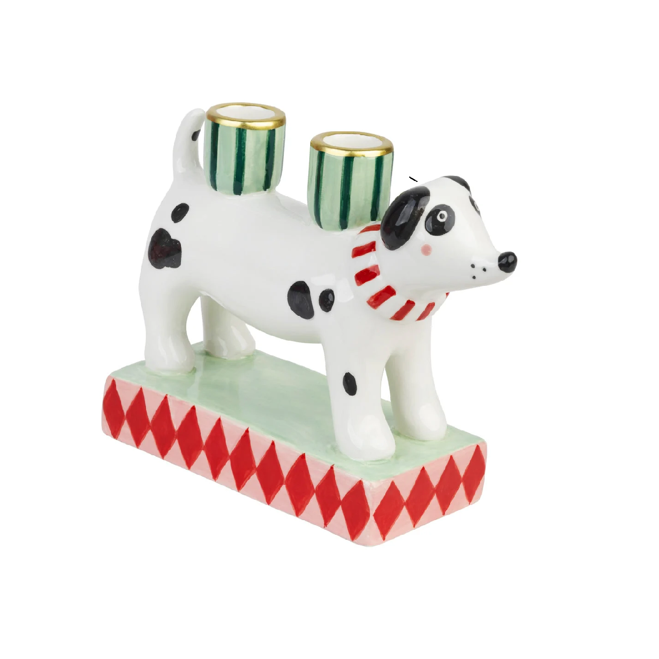 Candle Holder - Christmas Dog