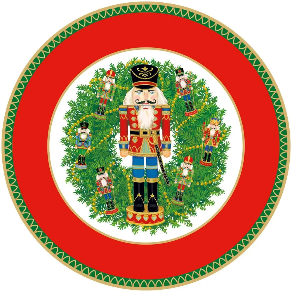 Caspari - Plate Dinner - Nutcracker Wreath - Findlay Rowe Designs
