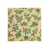 Caspari - Cocktail Napkins - Holly and Fretwork White