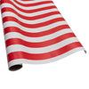 Caspari - Gift Wrap Roll - Awning Stripe Red & White