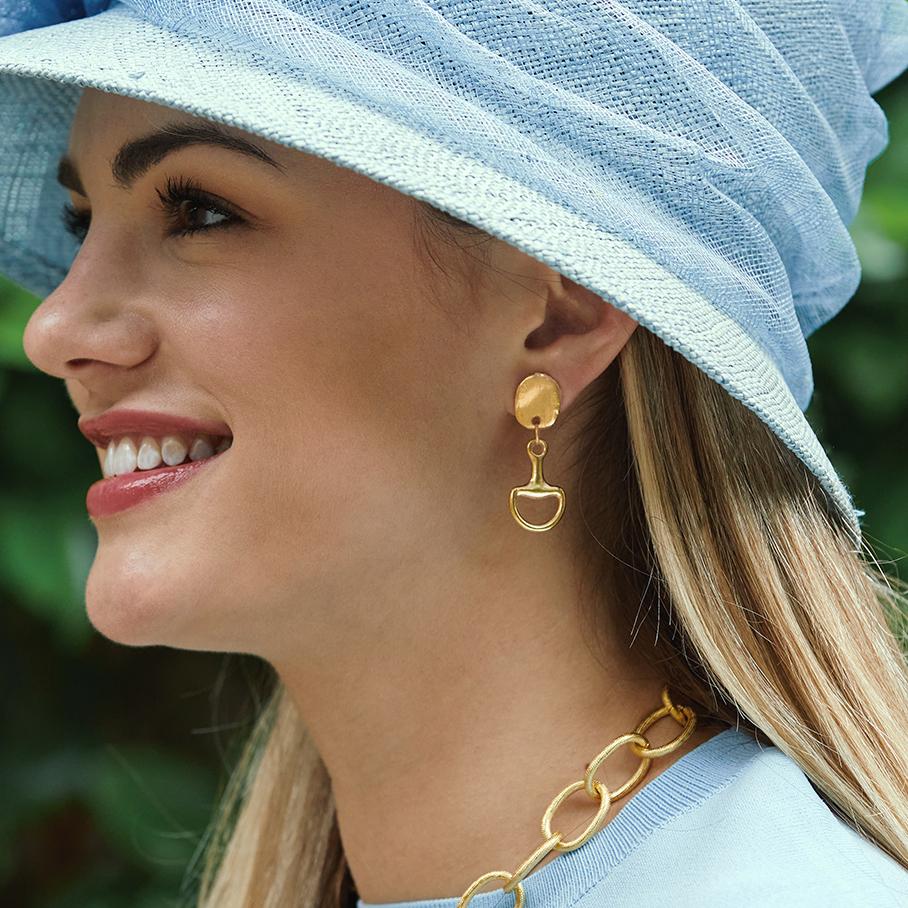 Susan Shaw - Earring - Horse Bit - Gold - Findlay Rowe Designs