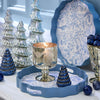 Scalloped Lacquered Tray - Gilded Cottage - French Blue