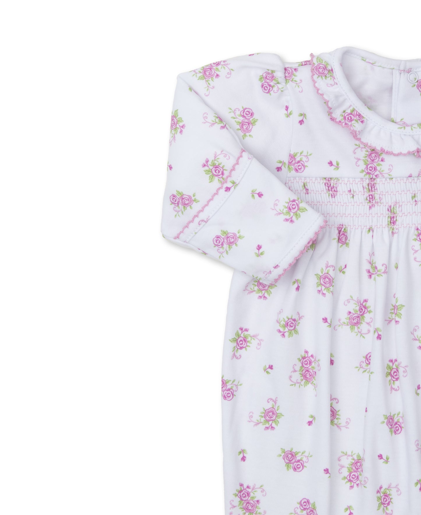 Kissy Kissy - Floral Onesie - Pink and White - Findlay Rowe Designs