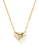 Kendra Scott - Necklace - Ari Heart Letter - Gold Short Pendant