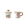 Sugar and Creamer Set  - Hand-Painted Palm and Pine - Findlay Rowe Designs