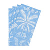 Caspari - Guest Towel Napkins - Palms And Parasols Ocean - Findlay Rowe Designs