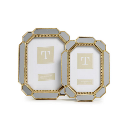 4x6 or 5x7 Frame - Beveled Mirror Border - Findlay Rowe Designs