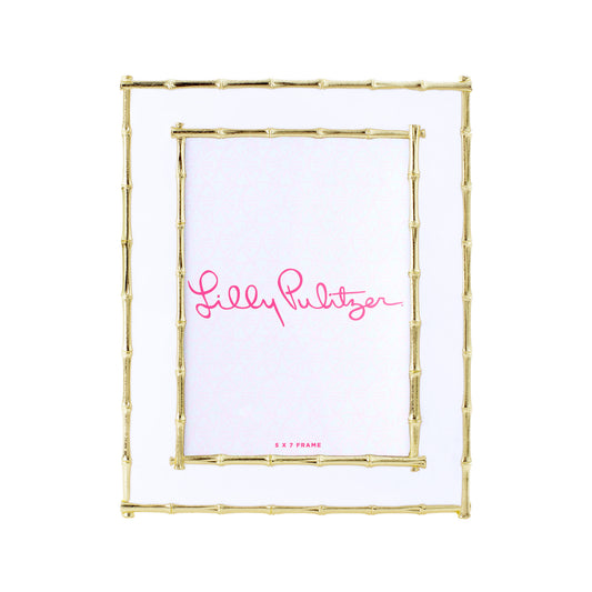 Lilly Pulitzer - 5x7 Picture Frame - Bamboo White