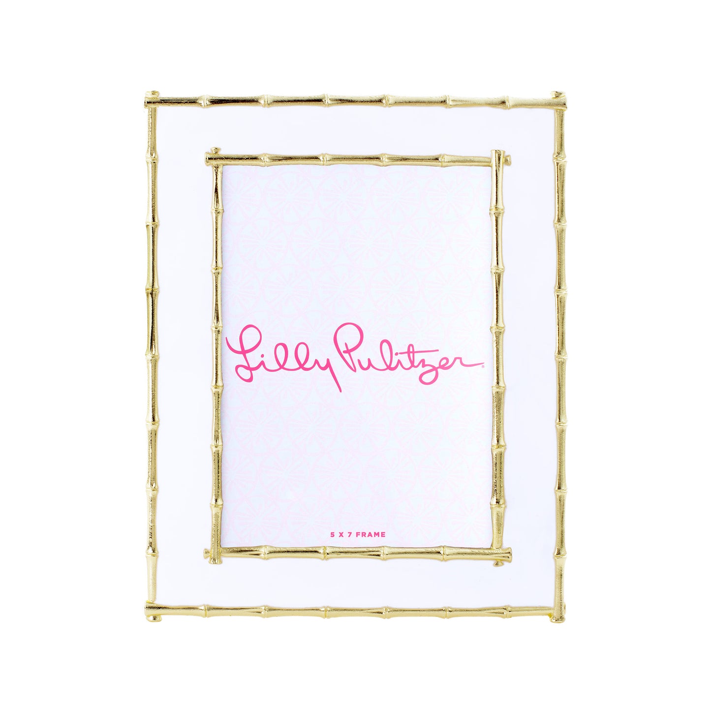 Lilly Pulitzer - 5x7 Picture Frame - Bamboo White - Findlay Rowe Designs
