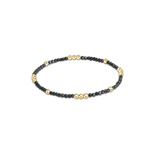 Enewton - Worthy Pattern 2mm Bead Bracelet - Hematite - Findlay Rowe Designs