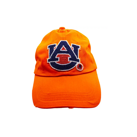Baseball Cap - Beaded Logo - Auburn