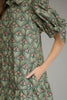 Entro - Dress - Mini 3/4 Tie Detail Sleeve - Ruffle Hem - Hunter Green - Findlay Rowe Designs