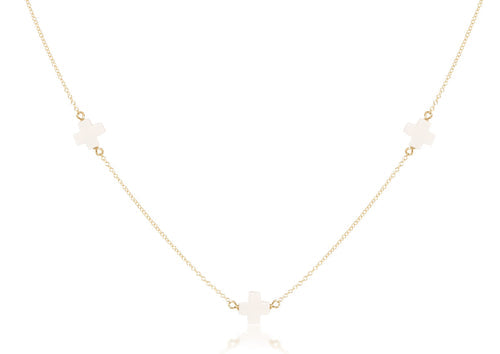 ENEWTON - choker simplicity chain gold - signature cross - Findlay Rowe Designs