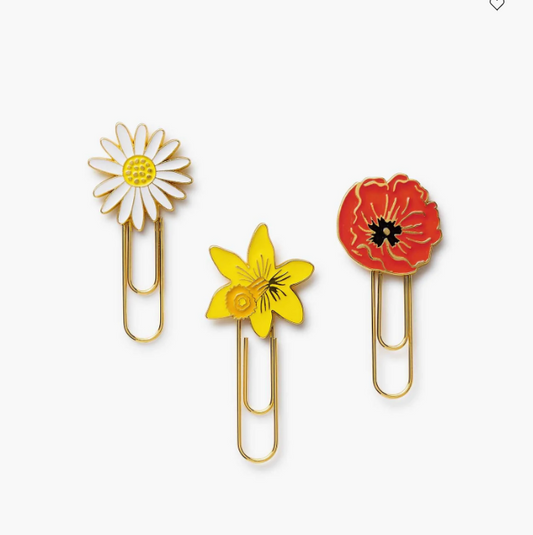 Rifle Paper Co - Enamel Paperclips - Flowers - Findlay Rowe Designs
