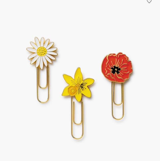 Rifle Paper Co - Enamel Paperclips - Flowers