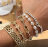 Natalie Wood - Enchanted Tennis Initial Bracelet - Findlay Rowe Designs