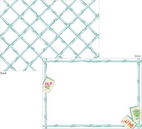 Caspari - Correspondence Cards - Mahjong - Findlay Rowe Designs