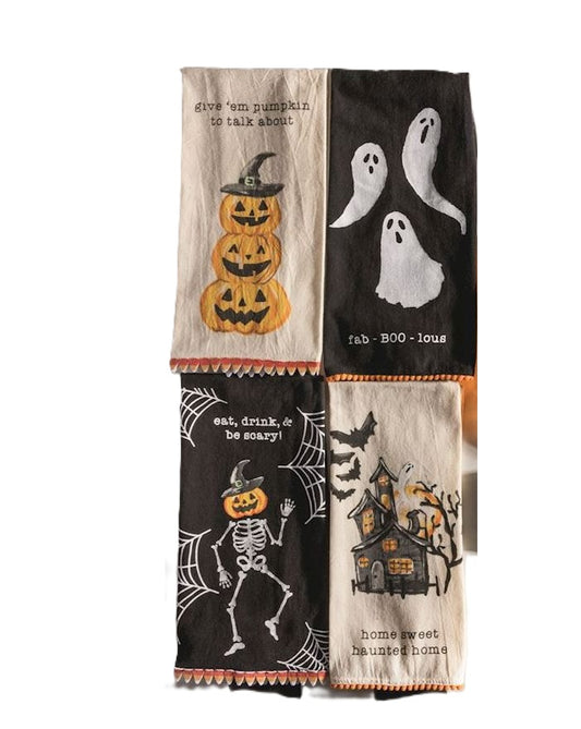 Mud Pie - Halloween Cloth Towel - Trimmed