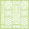 Caspari - Cloth Napkin - Bamboo Screen - Green - Findlay Rowe Designs