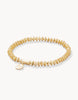 Spartina - Bracelet - 5mm Stretch Disk - Matte 18kt Gold Plating