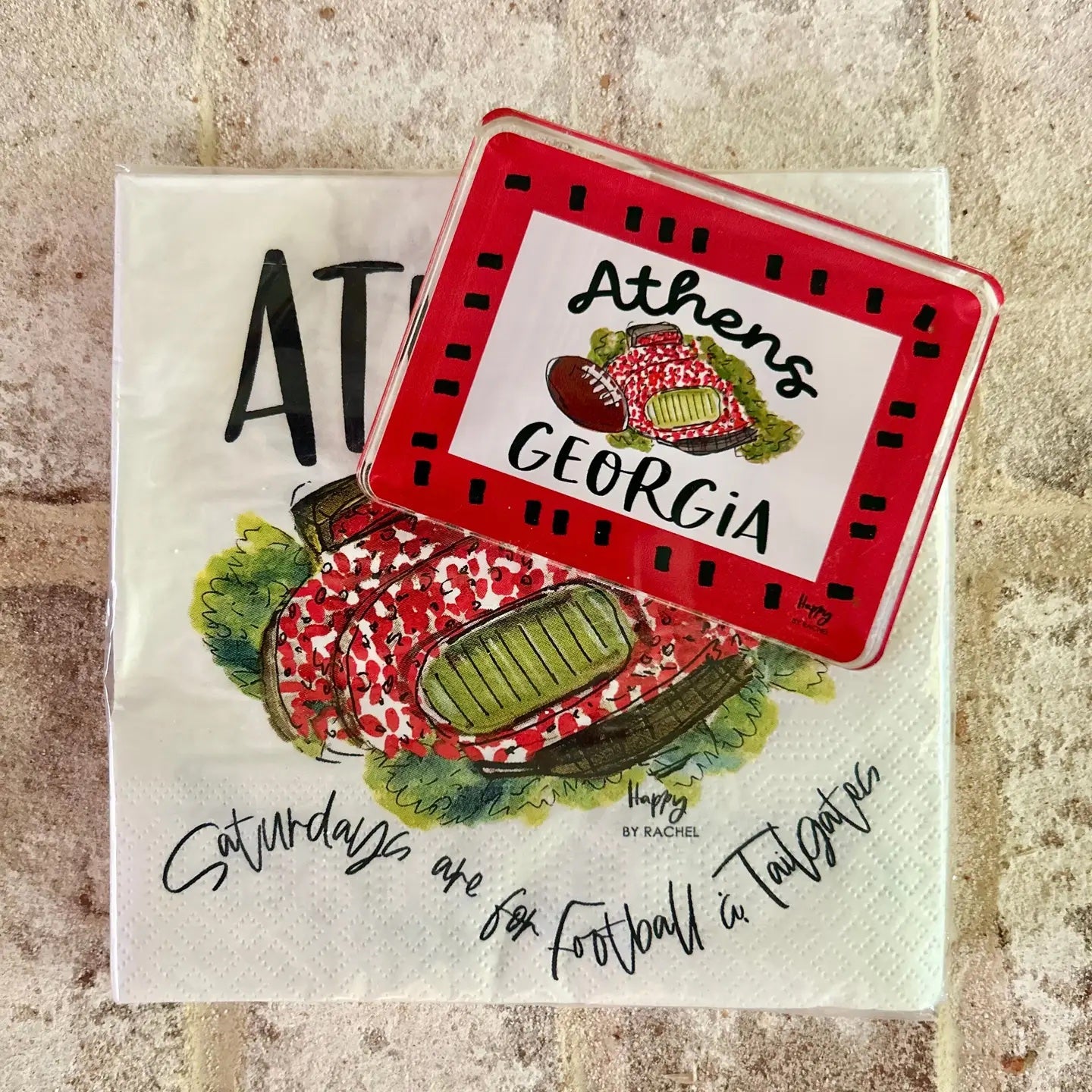 Happy by Rachel - Acrylic Art - Athens Ga Stadium