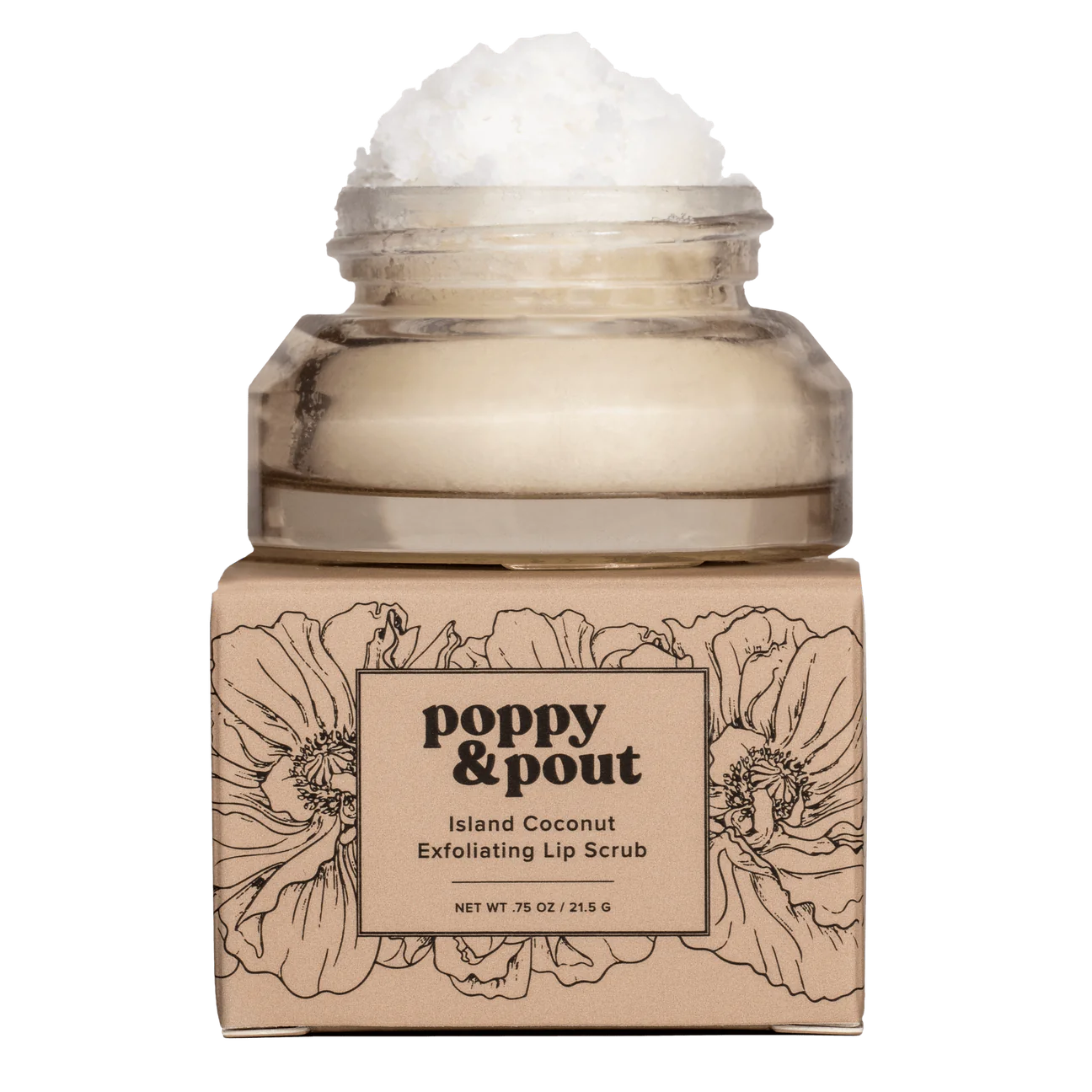 Poppy & Pout - Lip Scrub - Island Coconut