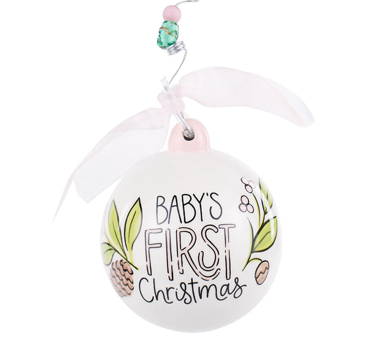 Glory Haus - Ornament - Baby Girl Deer 1st Christmas - Findlay Rowe Designs
