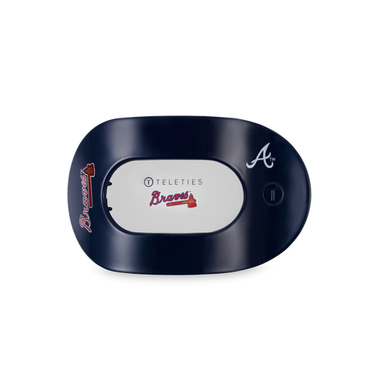 TELETIES x MLB® Atlanta Braves Medium Flat Round Hair Clip