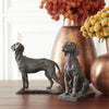 Figurine - Sitting Dog Resin Patina - 11 Inch - Findlay Rowe Designs