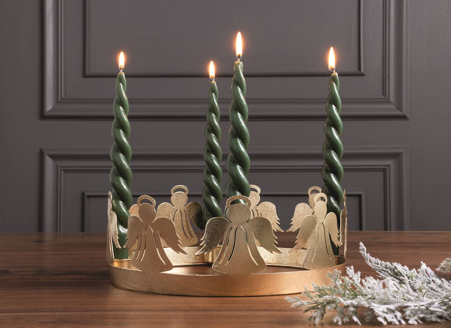 Mudpie - Advent Wreath - Gold Angel - Findlay Rowe Designs