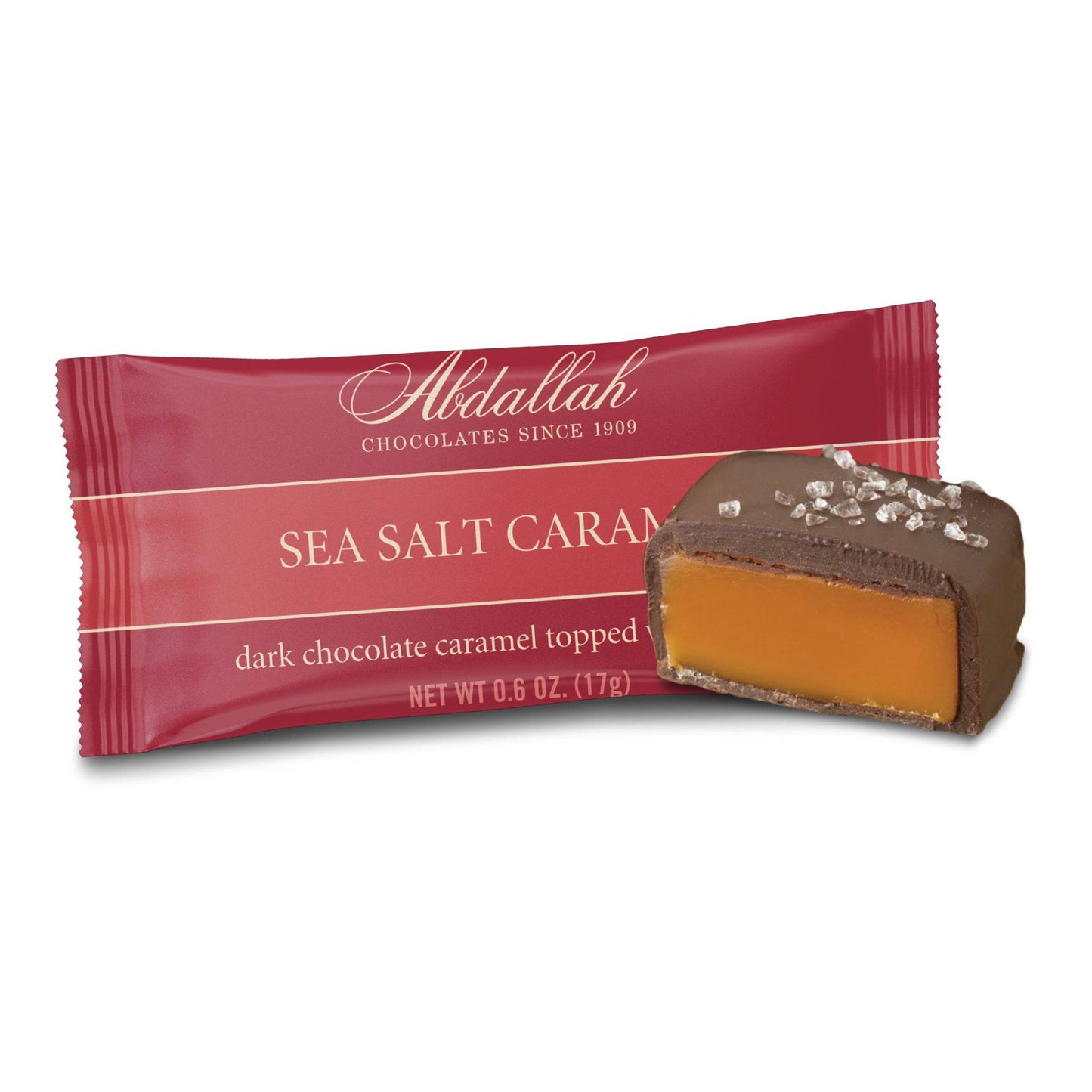 ABDALLAH CANDIES - Sea Salt Caramels Singles Dark Chocolate - Findlay Rowe Designs