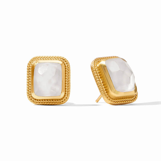 Julie Vos - Cheval Stone Stud - Iridescent Clear Crystal - Findlay Rowe Designs