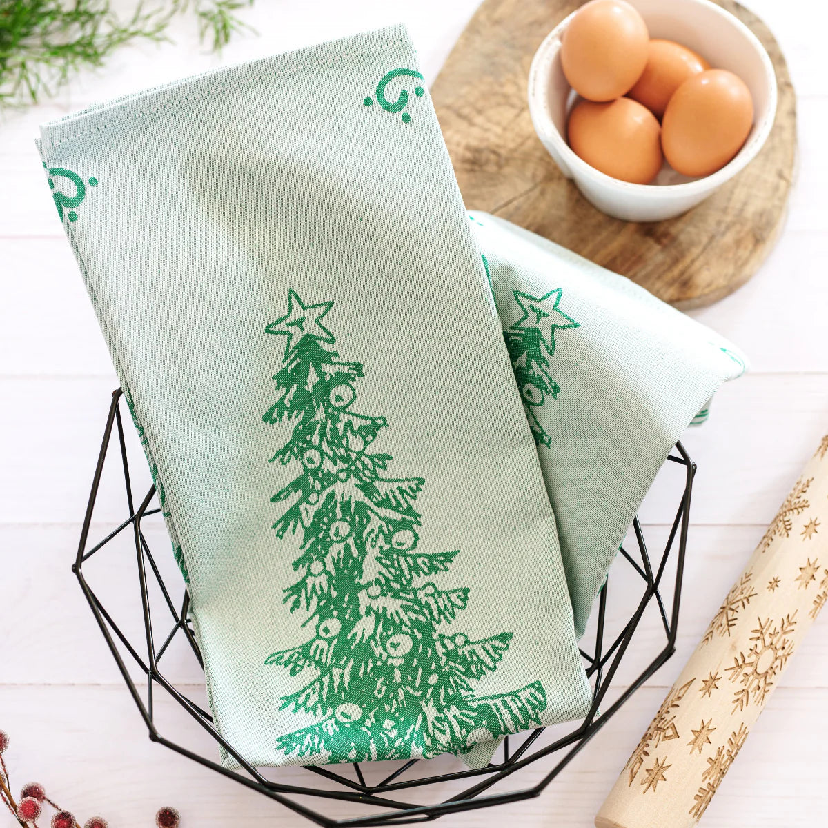 Vietri - Strofinaccio Dish Towels - Green Tree
