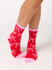 Shiraleah - Bow Socks -Red