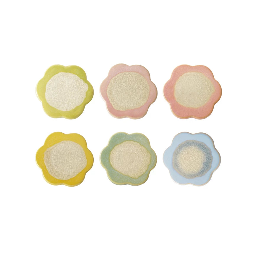 Coaster - Stoneware Flower - Assorted - Findlay Rowe Designs