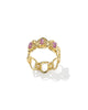 Kendra Scott - Ring - Joan Band - Vintage Gold Light Mauve Illusion - Size 8
