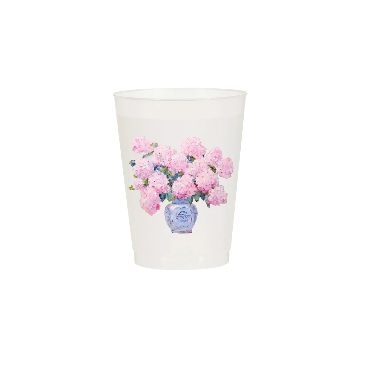 Sip Sip Hooray - Party Cup - Potted Hydrangea - Pink - Set of 6 - Findlay Rowe Designs