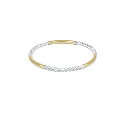 Enewton - Bliss Bar Pattern Mixed Metal 3mm Bracelet - Findlay Rowe Designs