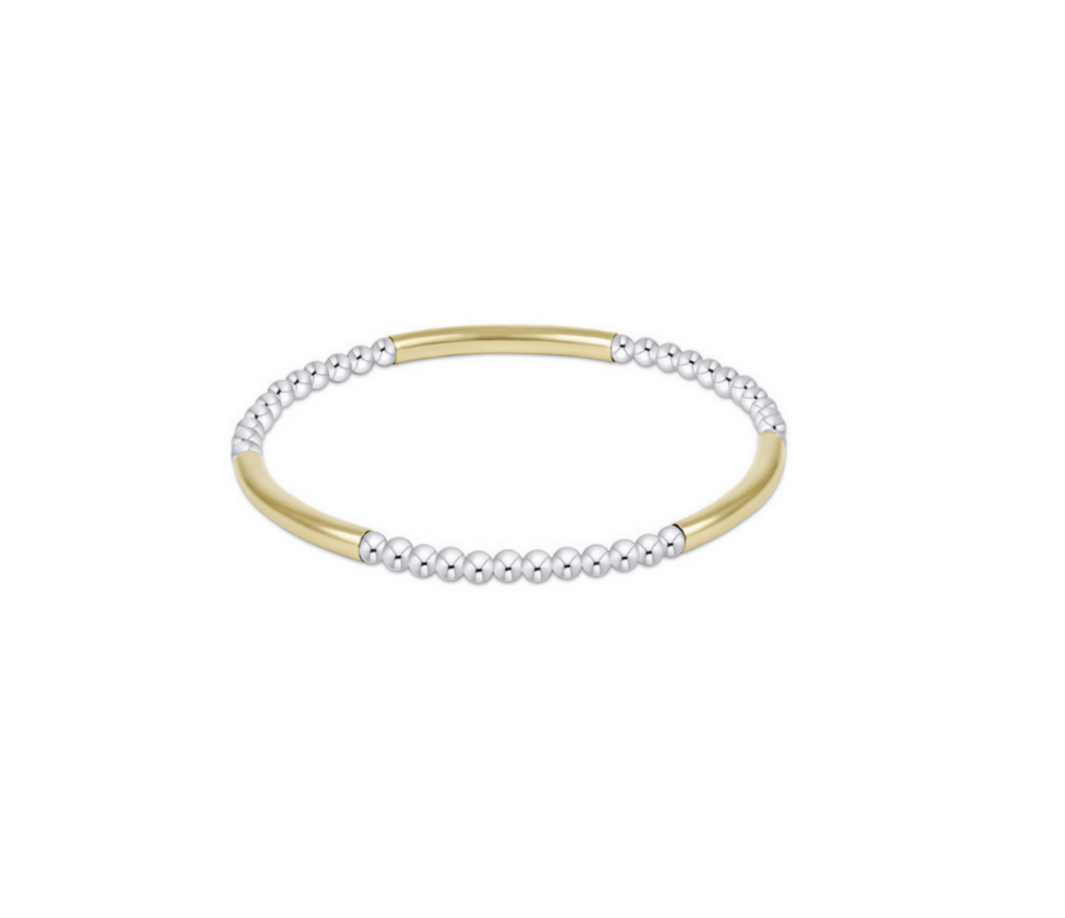 Enewton - Bliss Bar Pattern Mixed Metal 3mm Bracelet - Findlay Rowe Designs